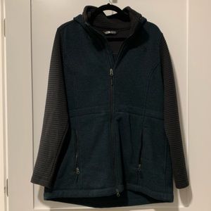 The North Face Green Women’s Wool Jacket with pockets long sleeve